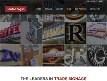 Tablet Screenshot of centresigns.co.uk